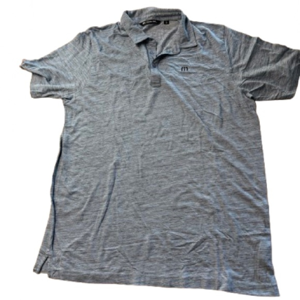 Travis Mathew Light Blue Polo Shirt